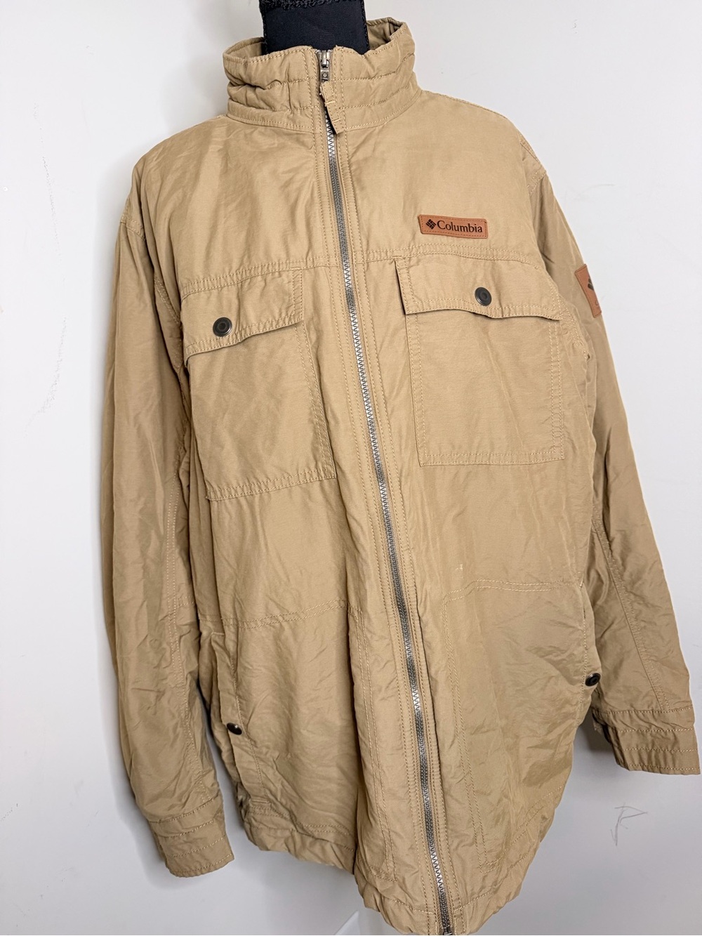 Columbia Men's Khaki Full-Zip Field Jacket